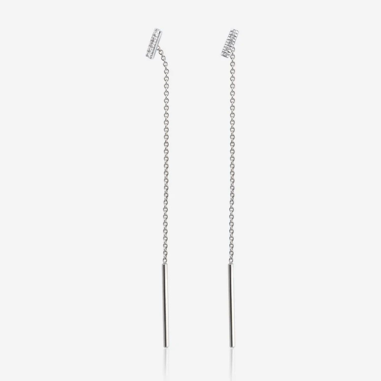 PENDIENTES BALANCE LINE GOLD & ROSES