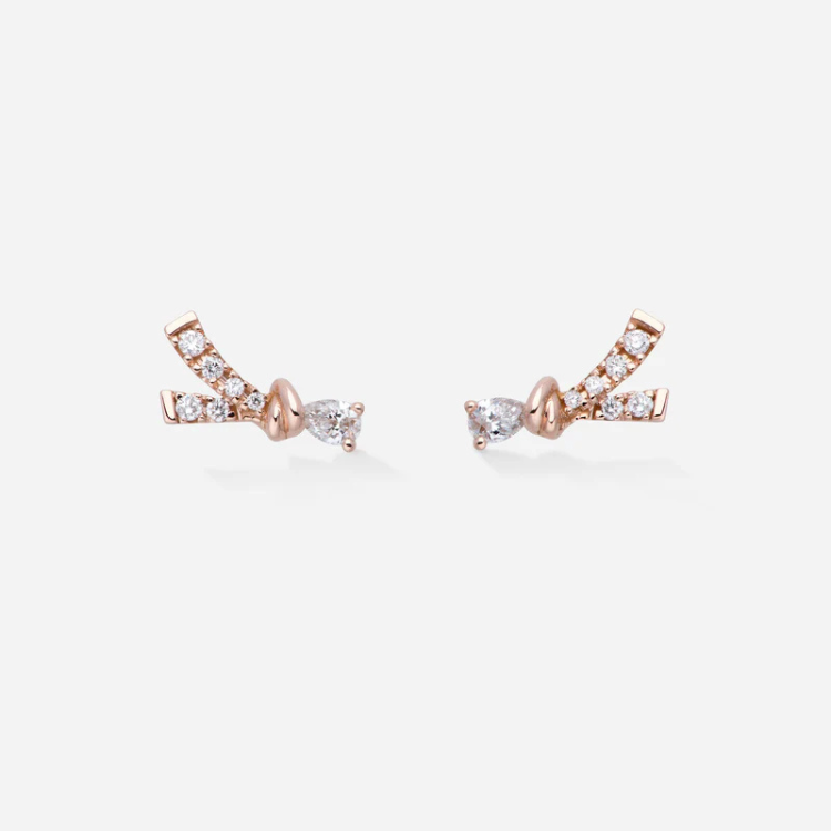 Pendientes Knot Lady B GOLD & ROSES